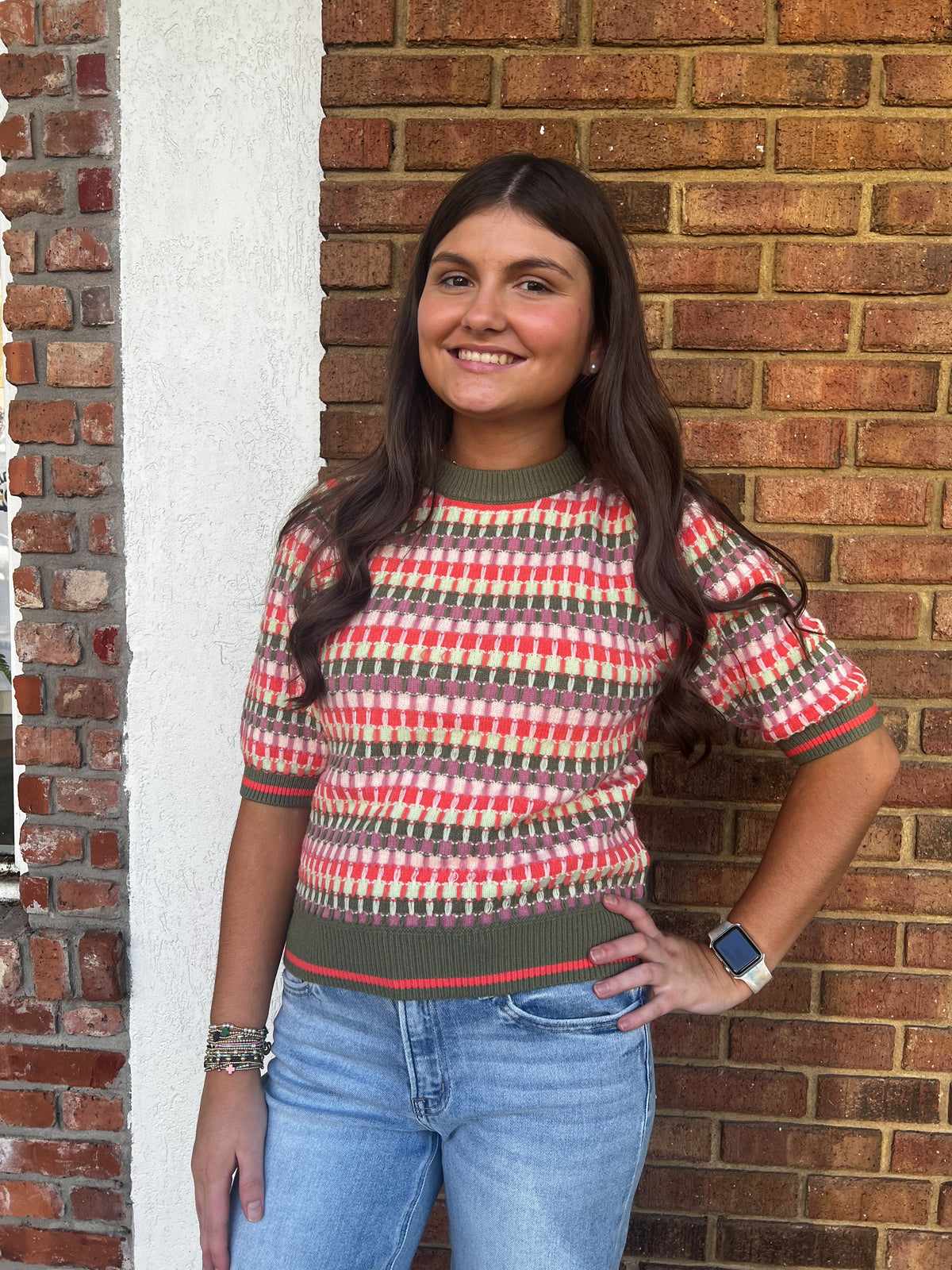 THML: Rae Short Sleeve Sweater