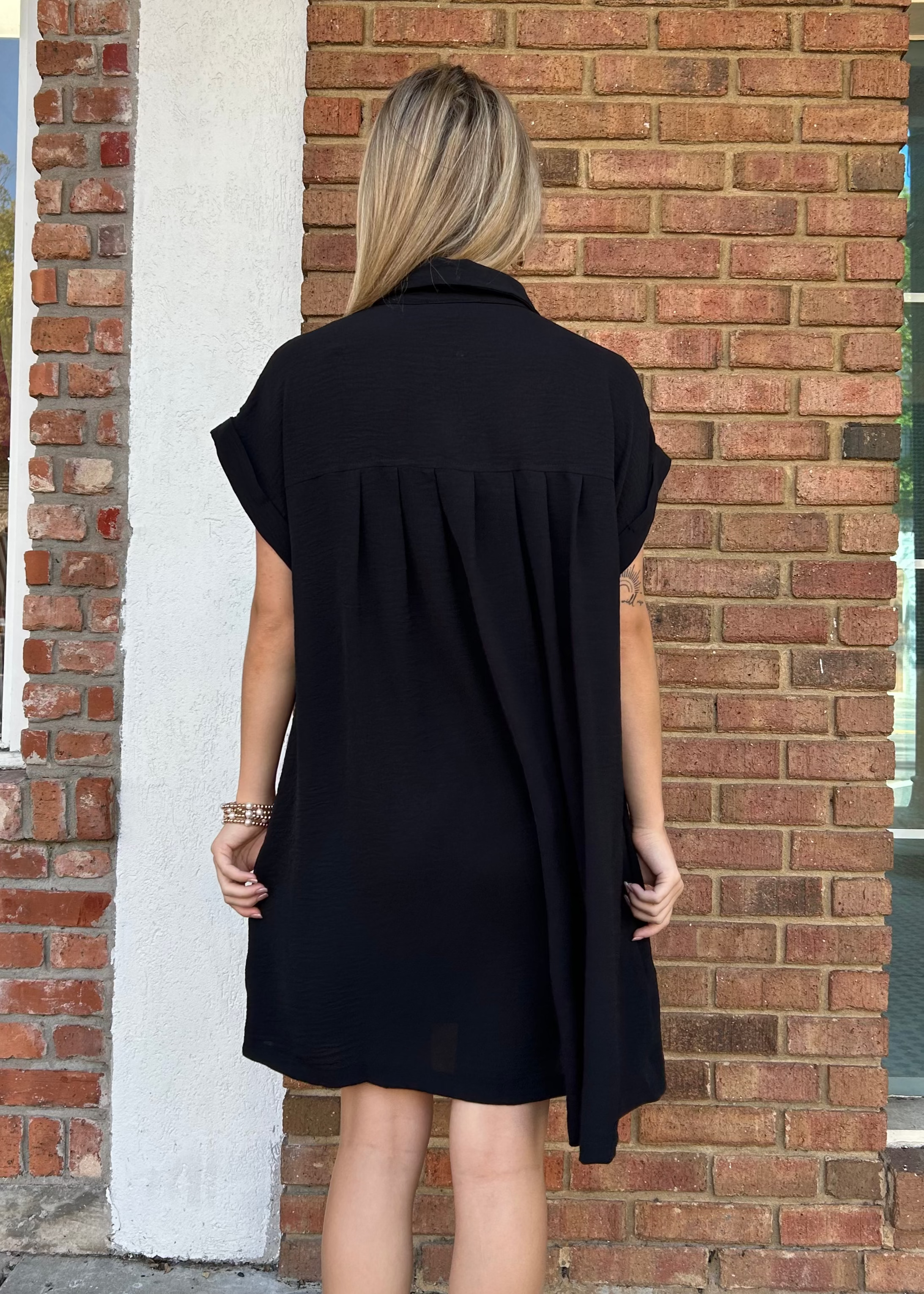 Game Day Black Dress