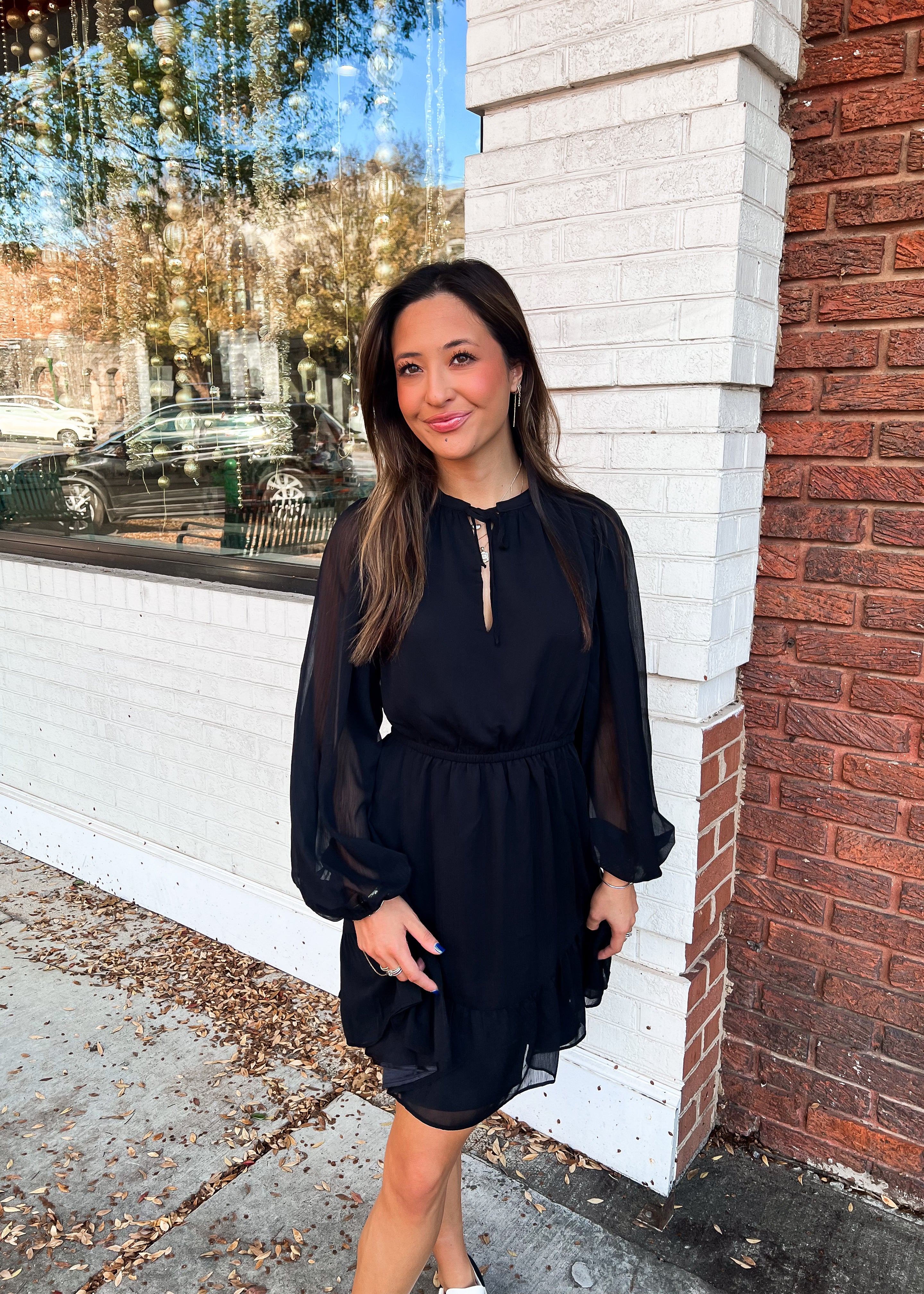 Emerson Balloon Sleeve Mini Dress