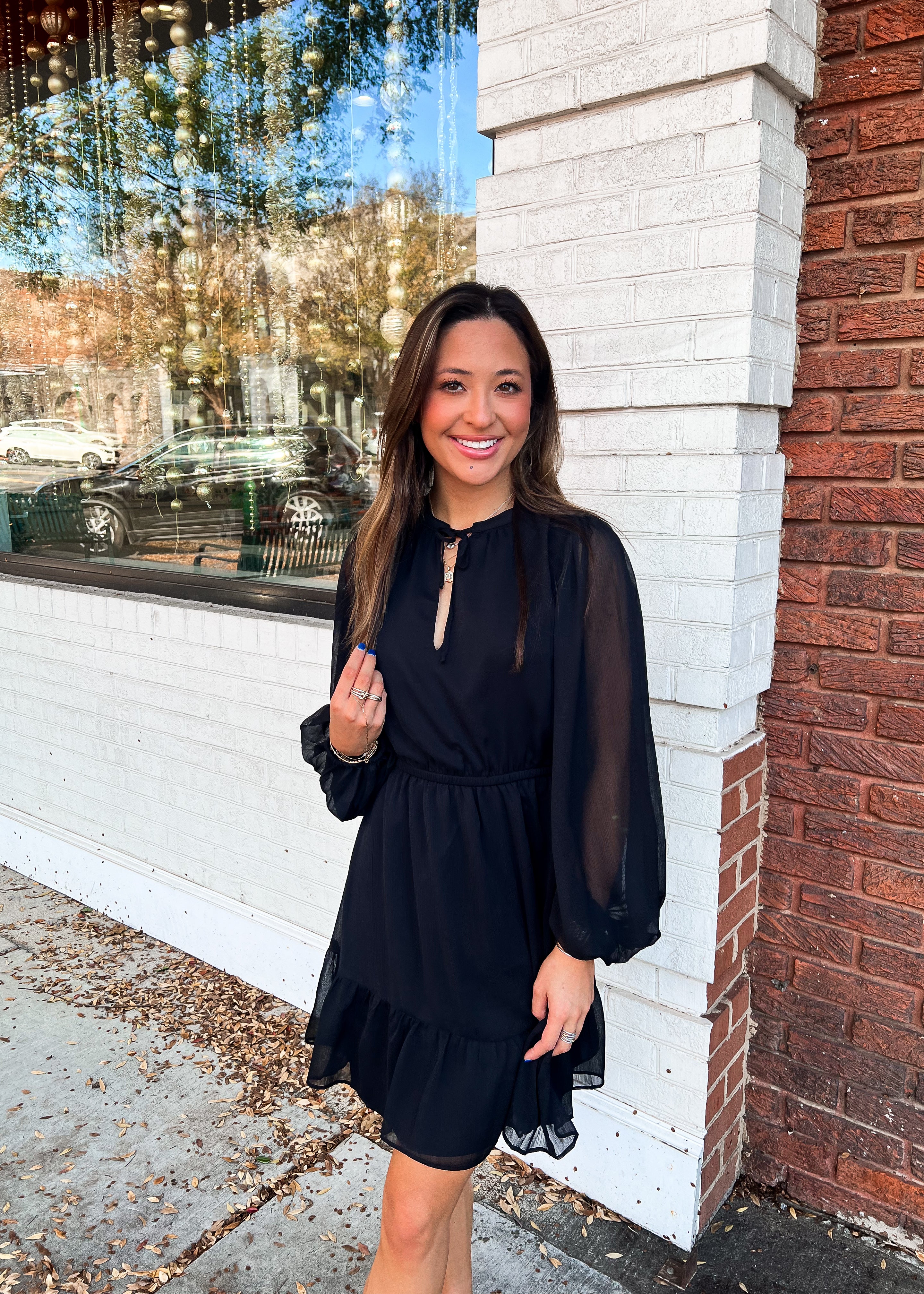 Emerson Balloon Sleeve Mini Dress