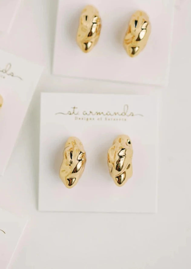Vintage Style Huggie Earrings