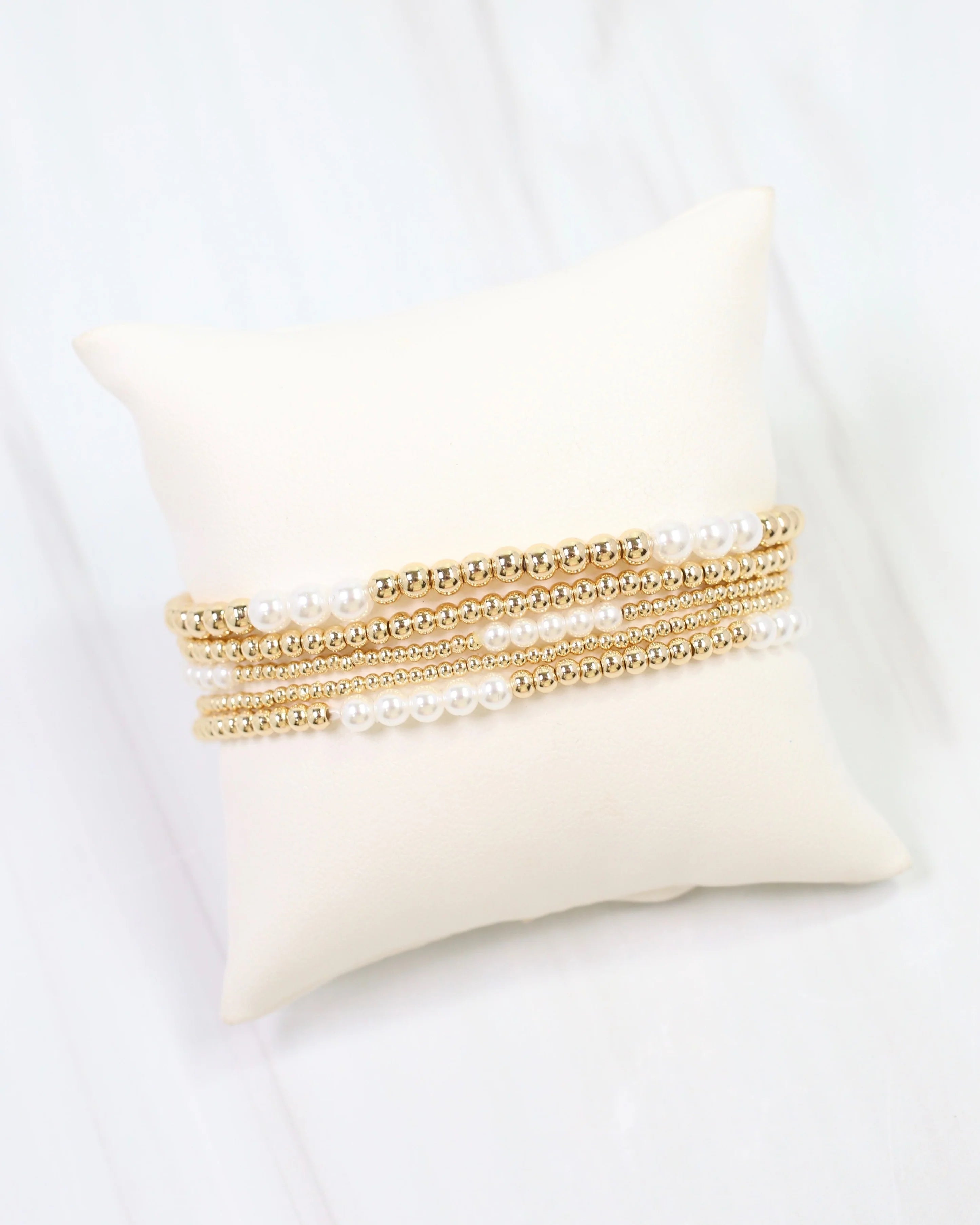 Caroline Hill: Bartlesville Pearl Beaded Bracelet Set