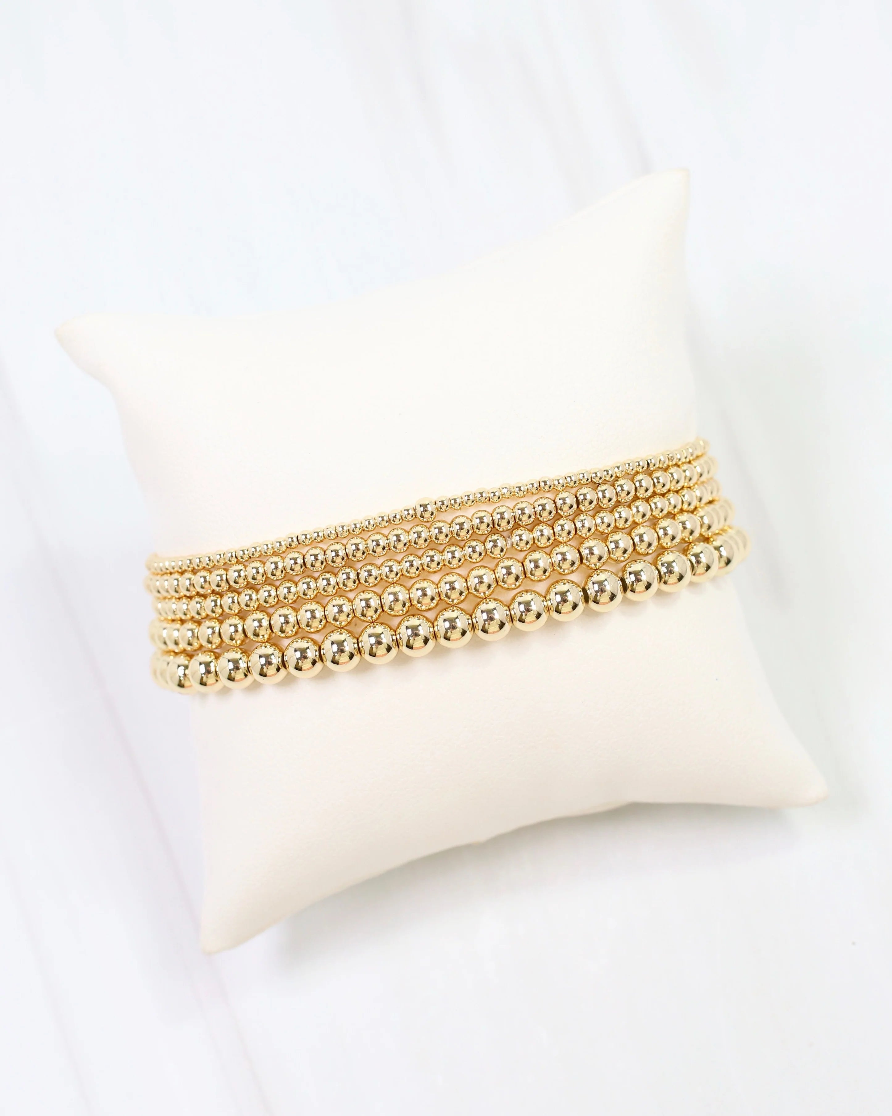 Caroline Hill: Ardmore Beaded Gold Bracelet Set