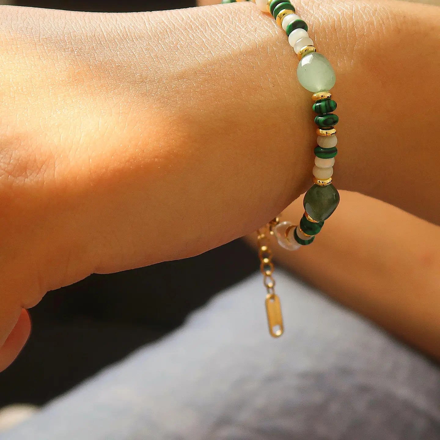 Flanerie: Stone and Bead Bracelet