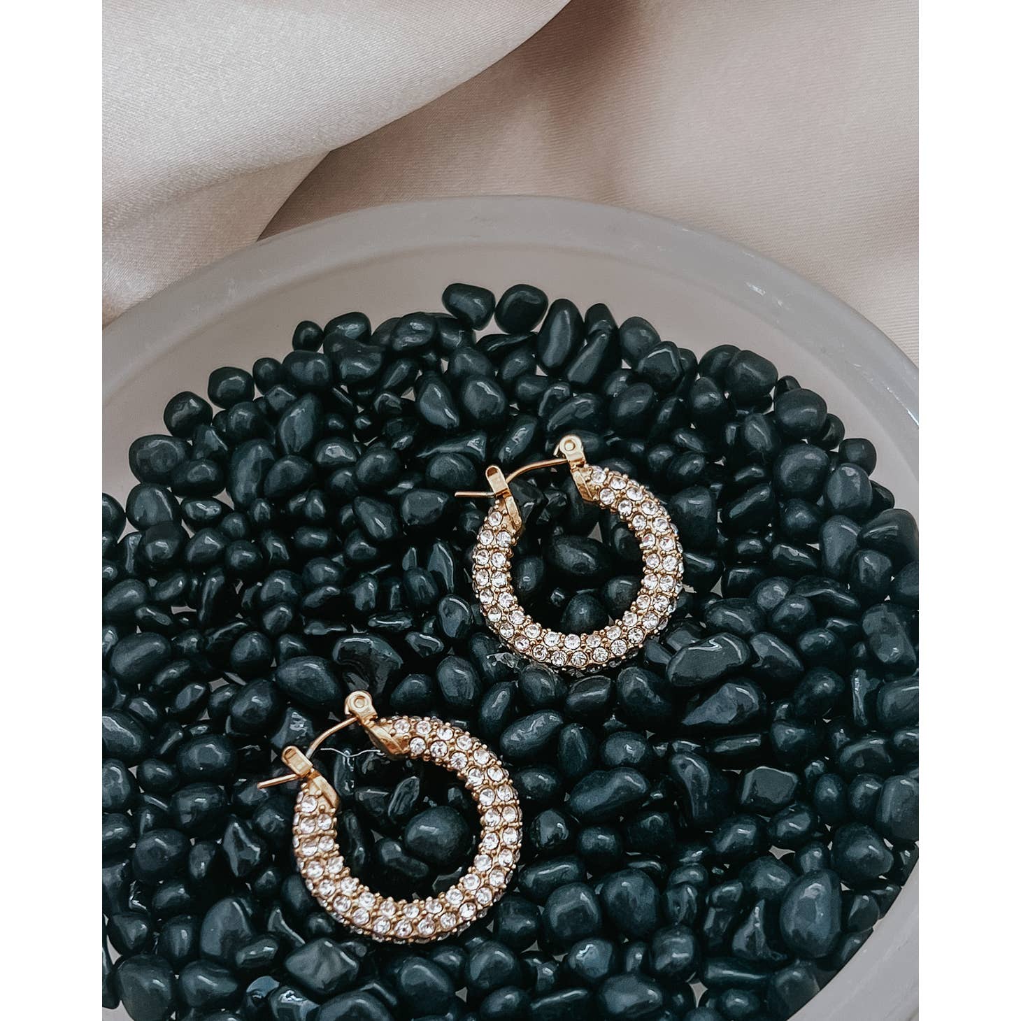 Beljoy: Evangeline Diamond Crystal Earrings