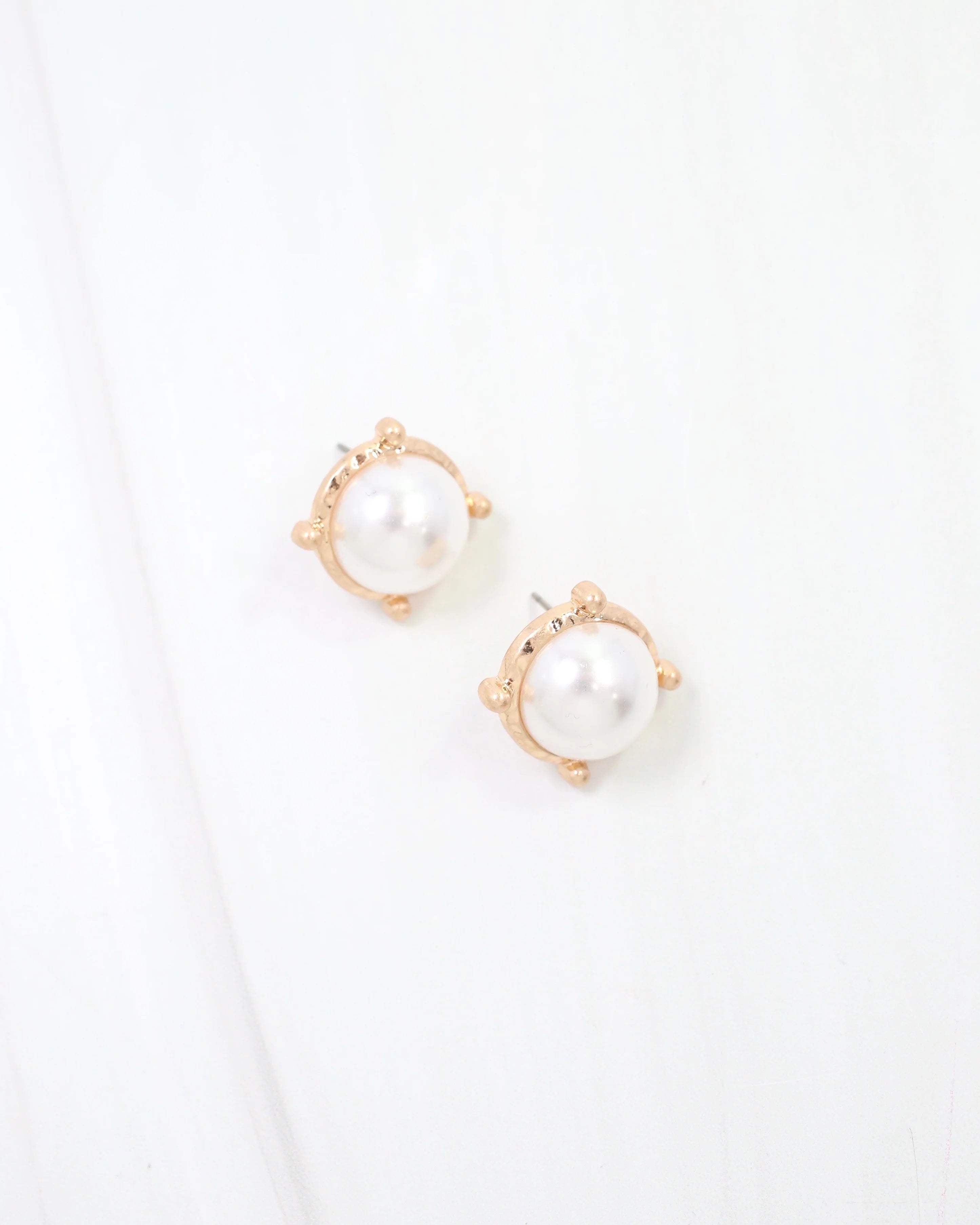 Caroline Hill: Florissant Round Post Earring Pearl