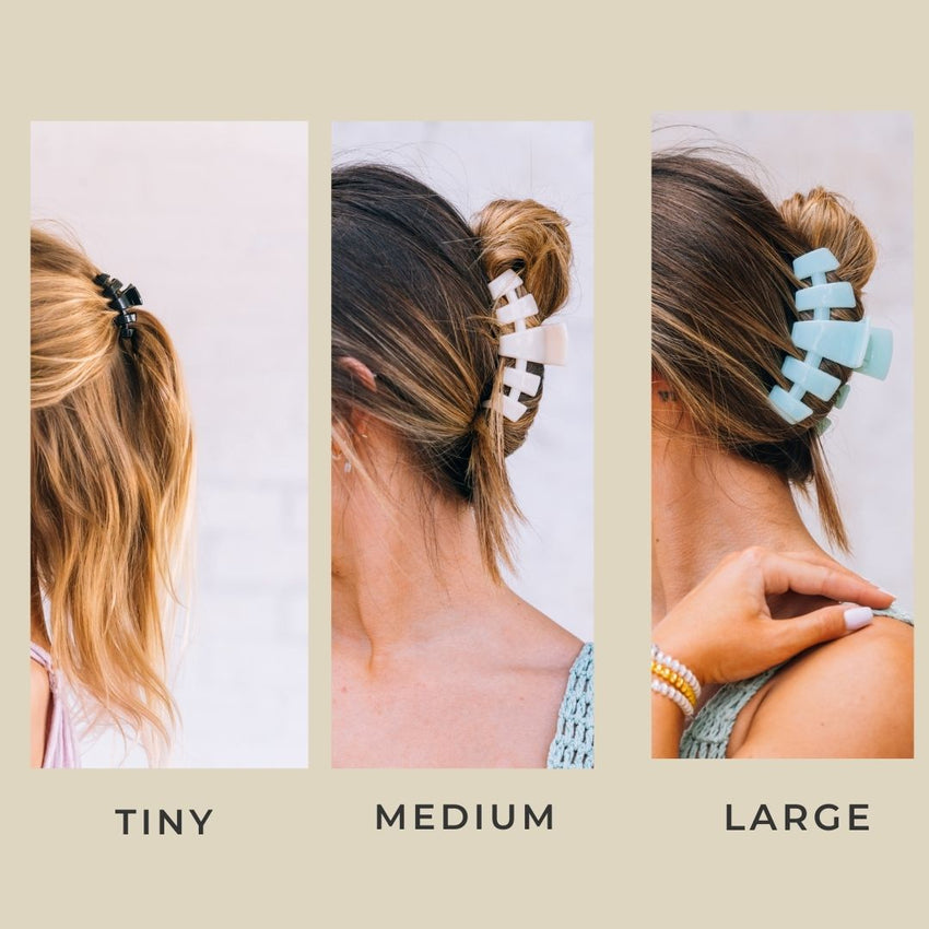 Teleties: Large Hair Clip, Blonde Tortoise