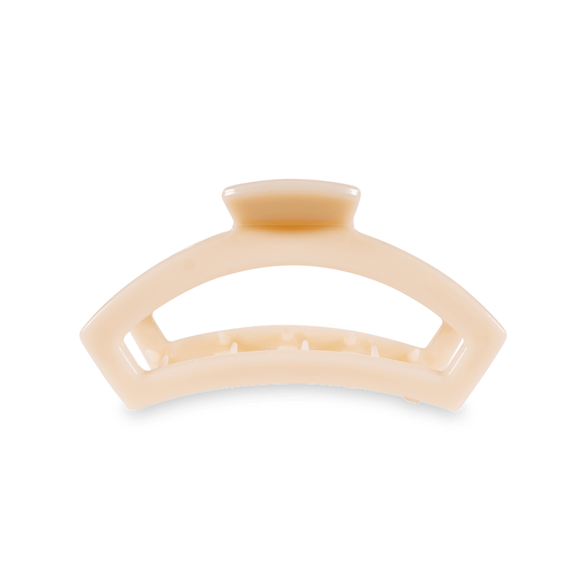 Teleties: Open Medium Hair Clip, Almond Beige