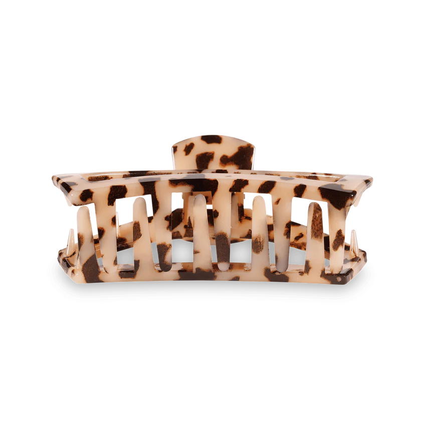 Teleties: Open Medium Hair Clip, Blonde Tortoise