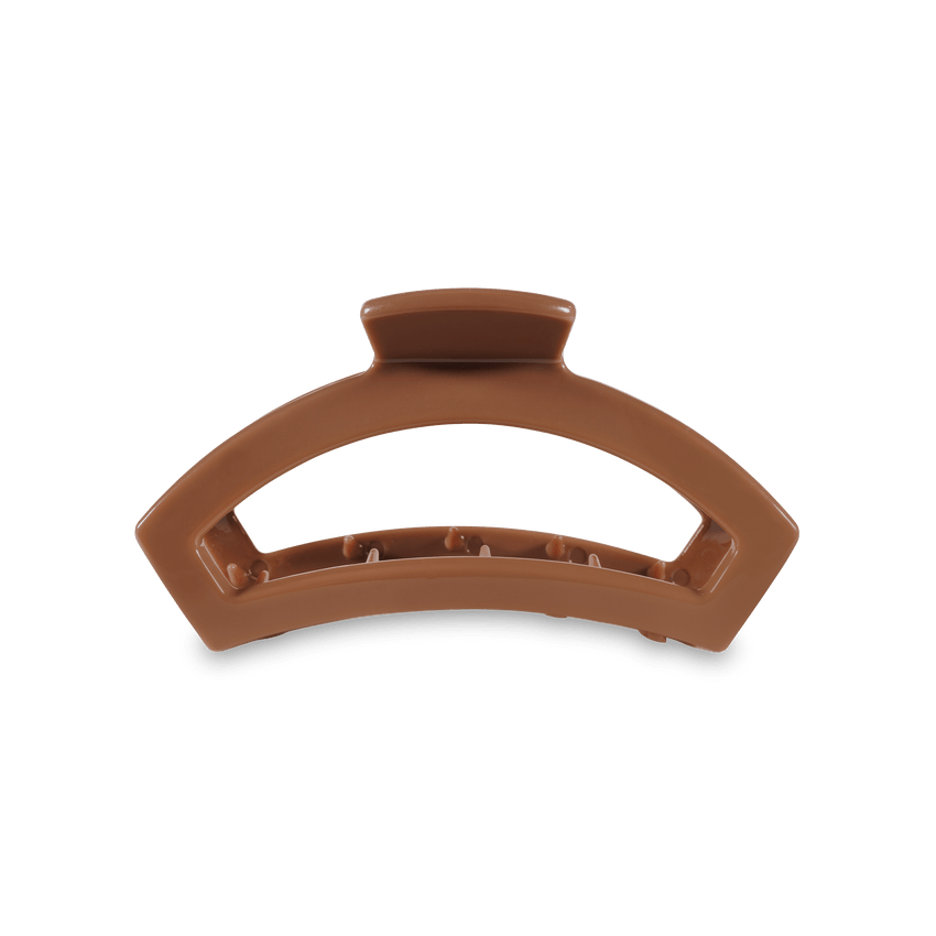 Teleties: Open Medium Hair Clip, Caramel