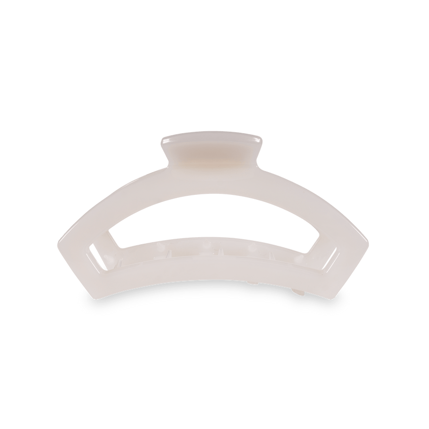 Teleties: Open Medium Hair Clip, Coconut White