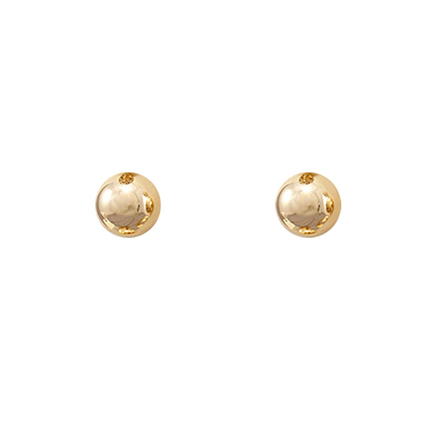 Pierce + Hide: Large Gold Ball Stud Earrings