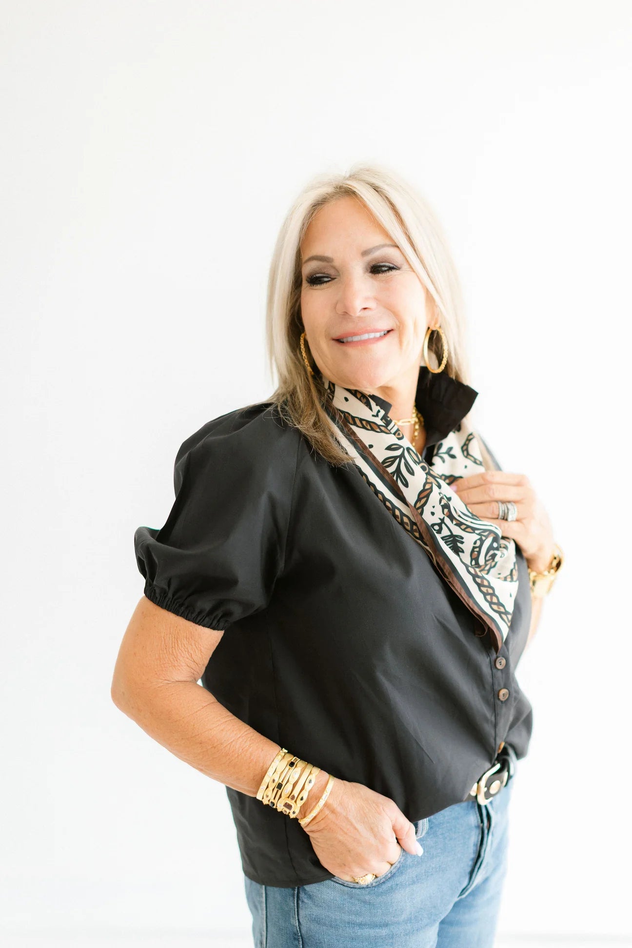 Tatum James: Scarlett Blouse - Black