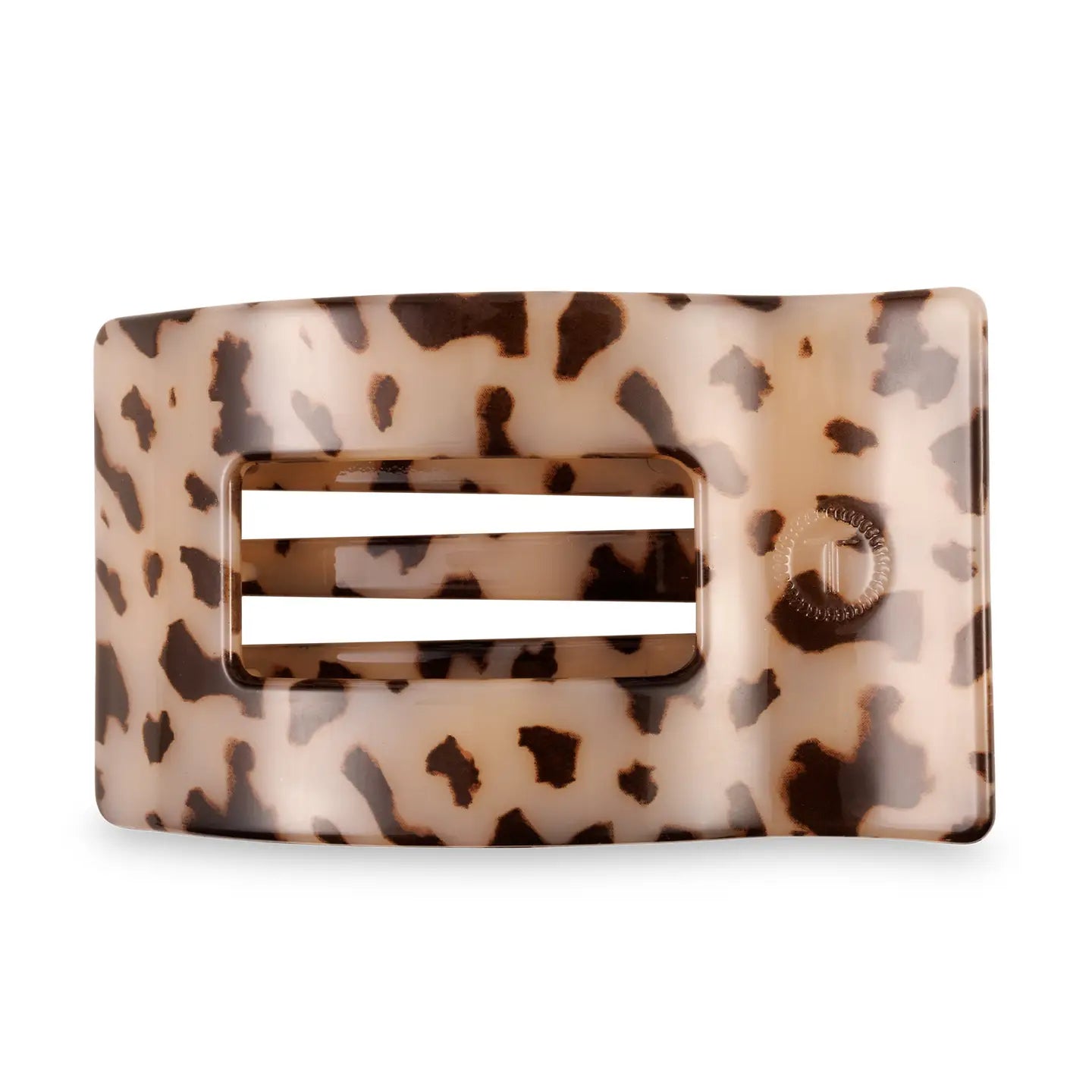 Teleties: Flat Rectangle Hair Clip - Large - Blonde Tortoise