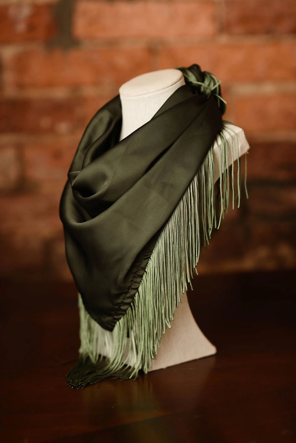 Tatum James: Solid Fringe Scarf