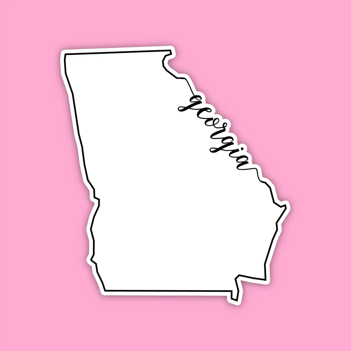 Georgia State Outline Sticker