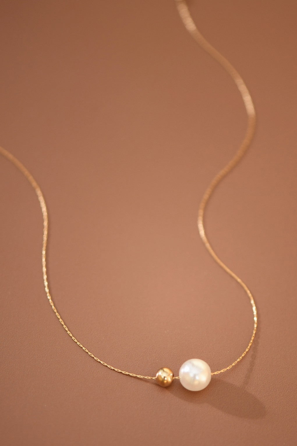 Gold Pearl Necklace