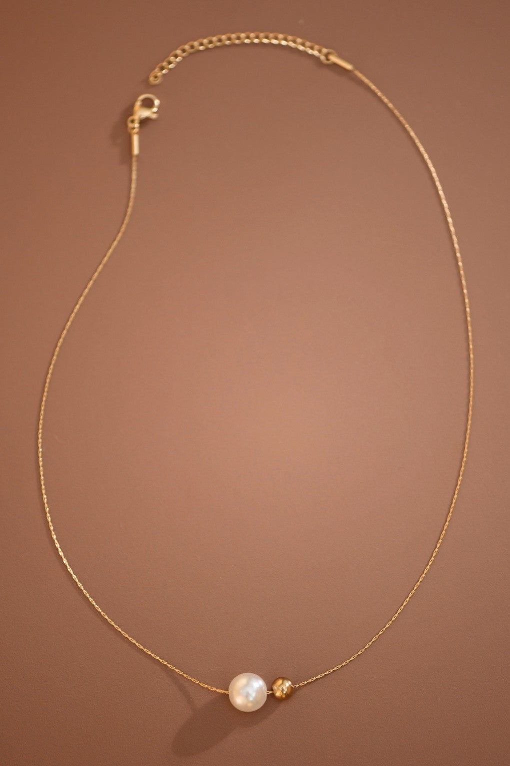 Gold Pearl Necklace