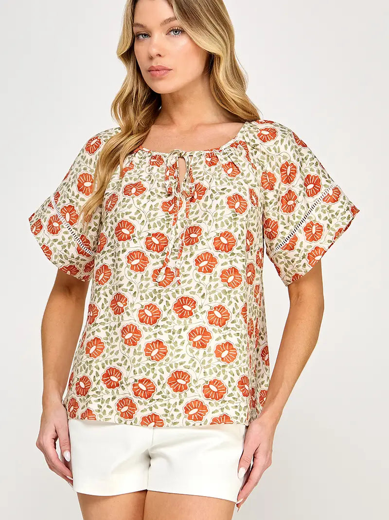 Harper Tie Top