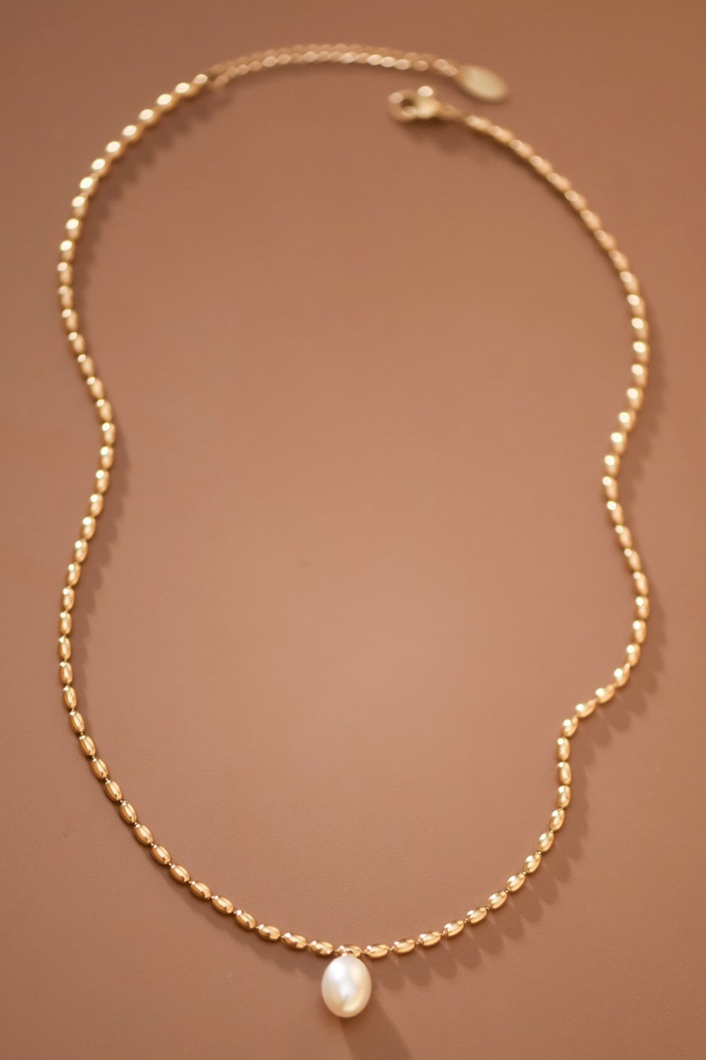 18k Non-tarnish Stainless Steel Pearl Necklace