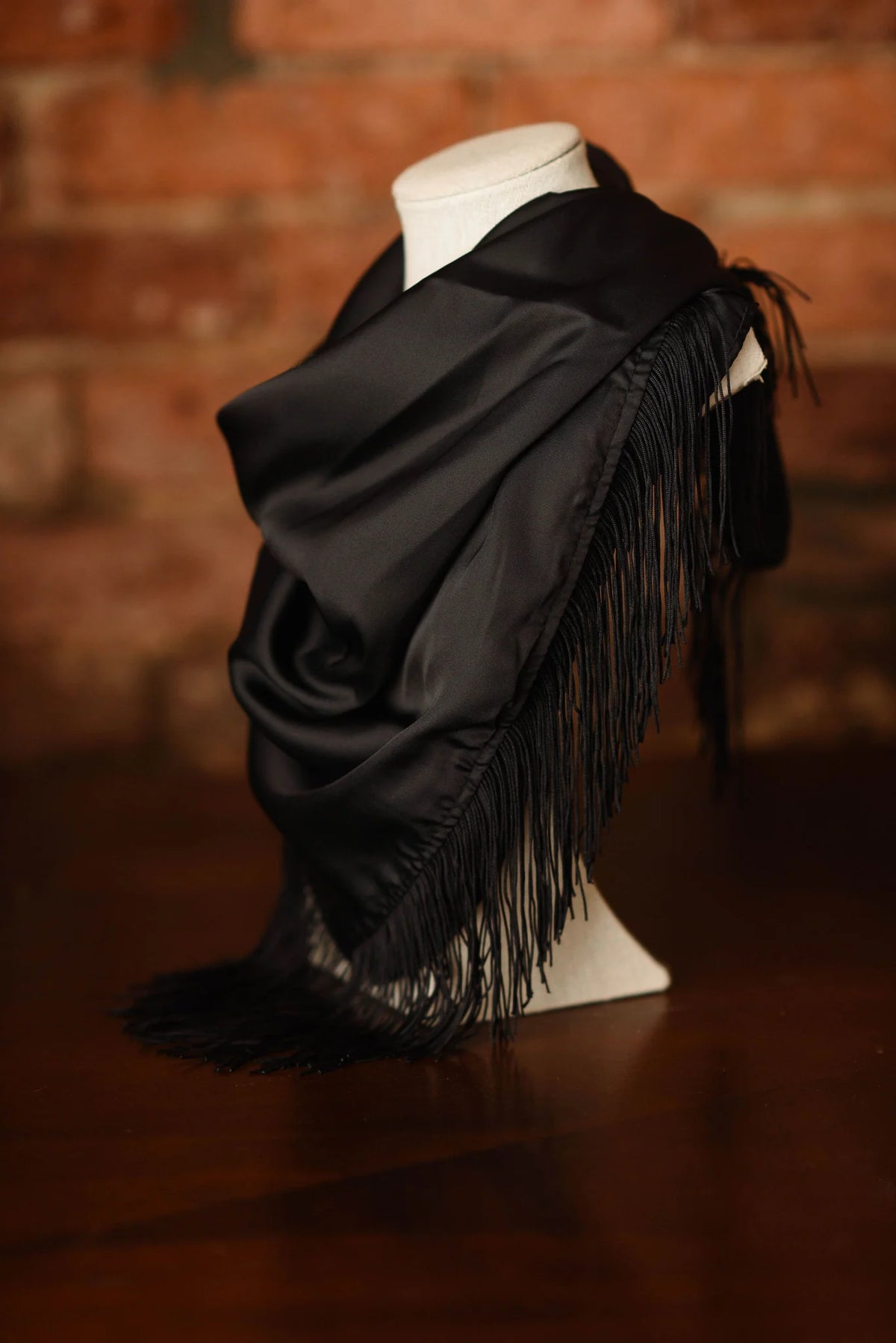 Tatum James: Solid Fringe Scarf