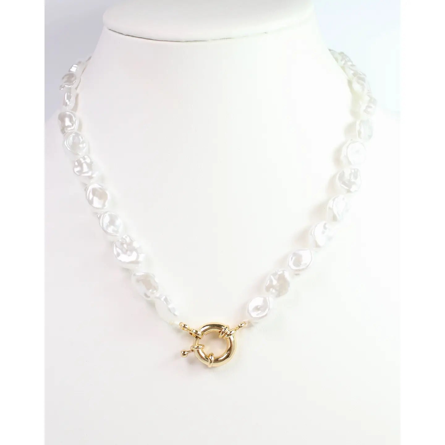 Caroline Hill: Juliet Baroque Pearl Necklace Pearl