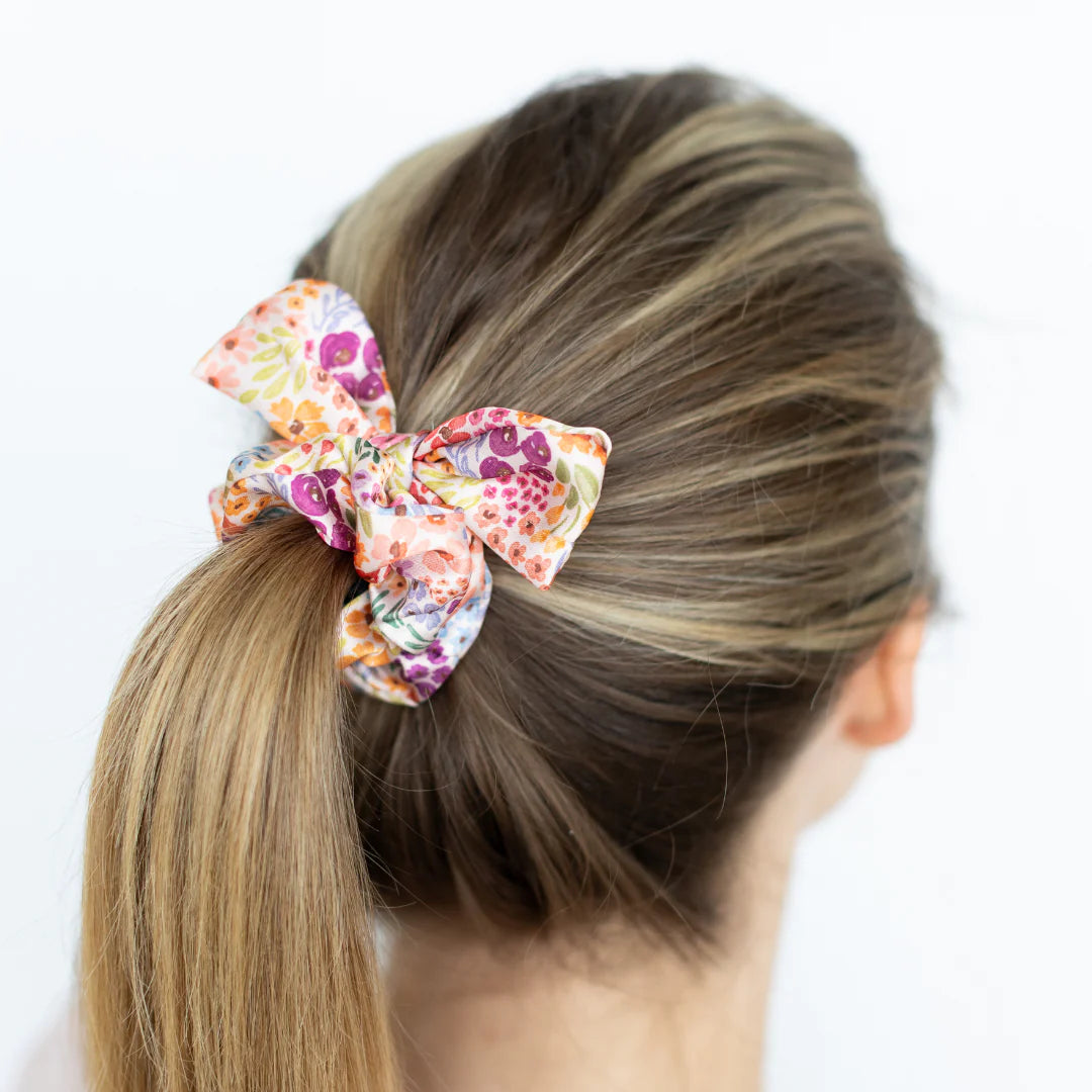 Satin Scrunchie, Countryside Blooms