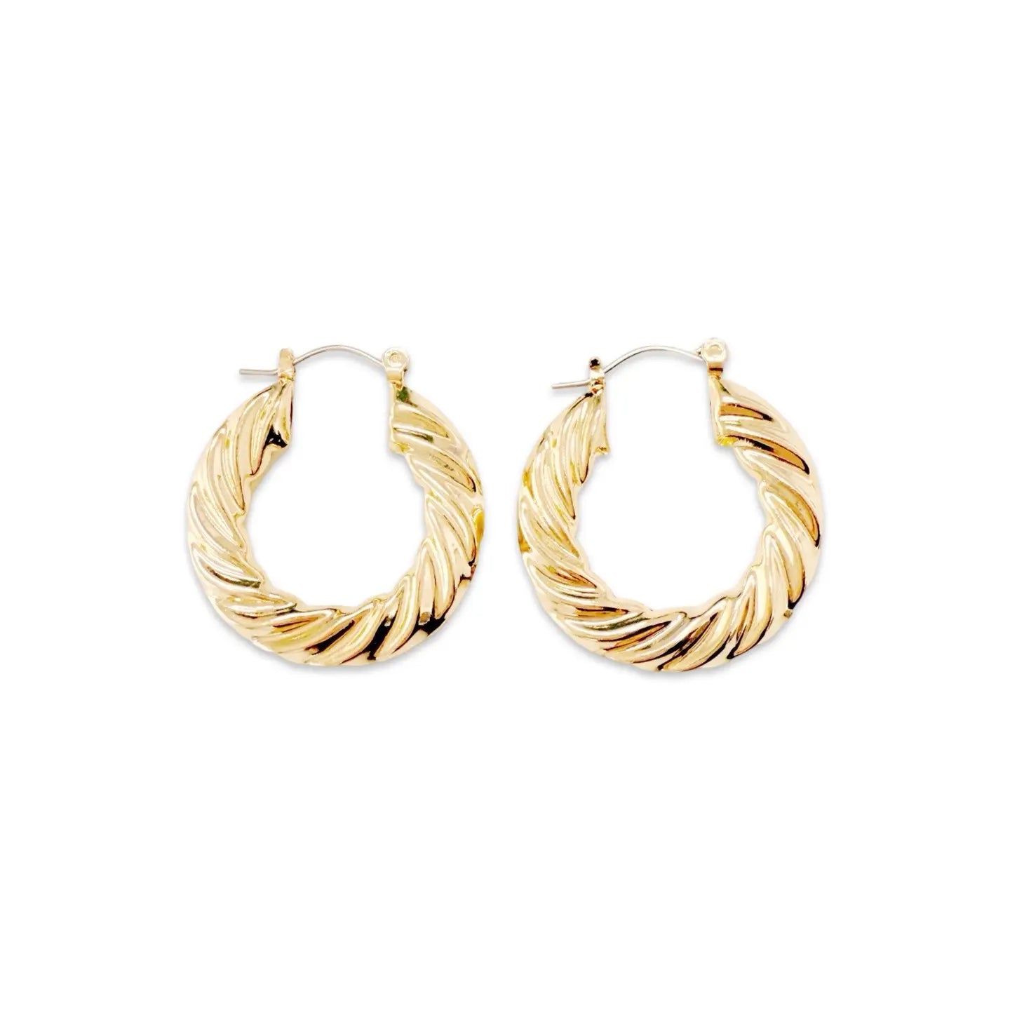 Pierce + Hide: Santorini Shell Hoop Earring