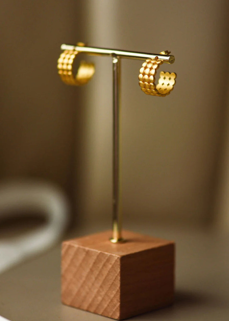 Tatum James Designs: Hadley Huggie Hoops