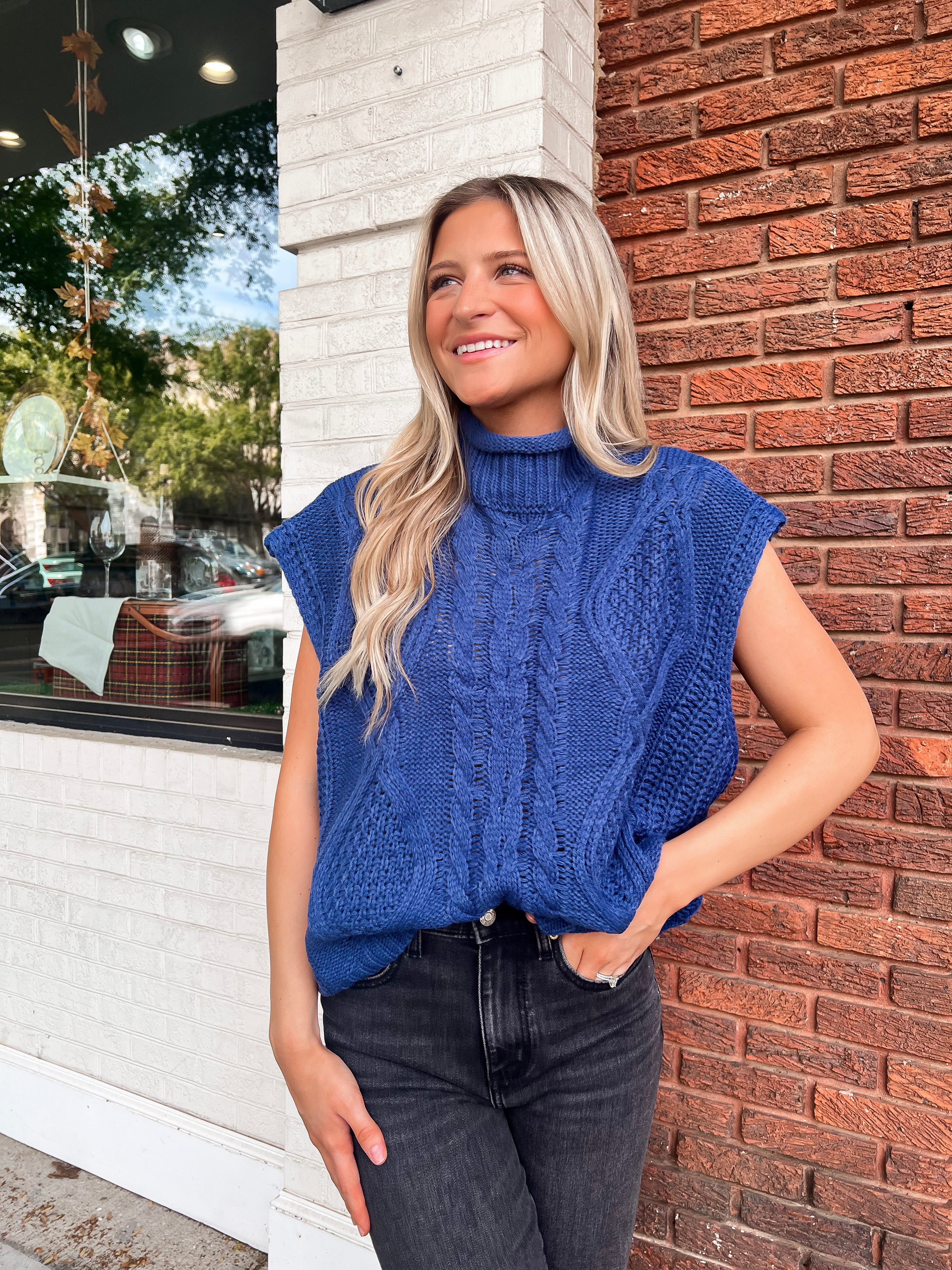 Karianne Cable Knit Sweater Vest