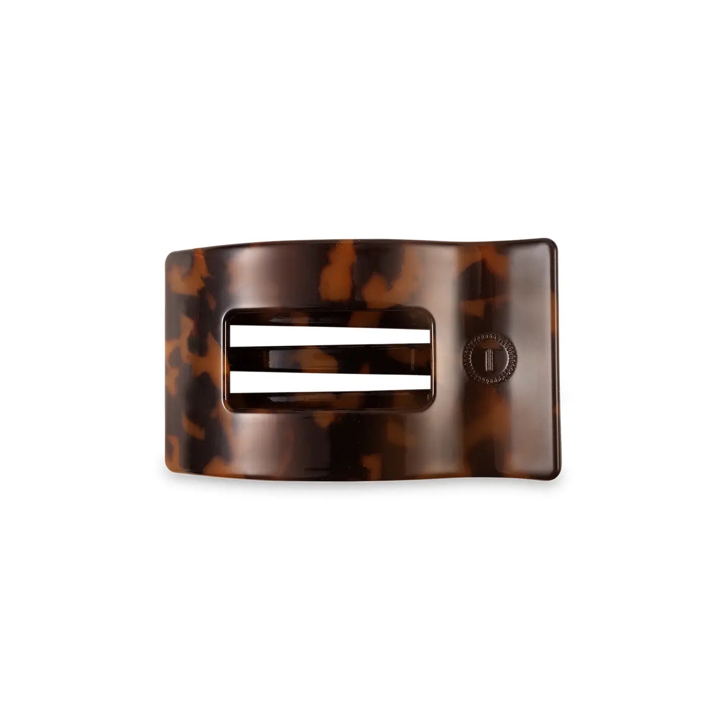 Teleties: Flat Rectangle Hair Clip - Small - Tortoise