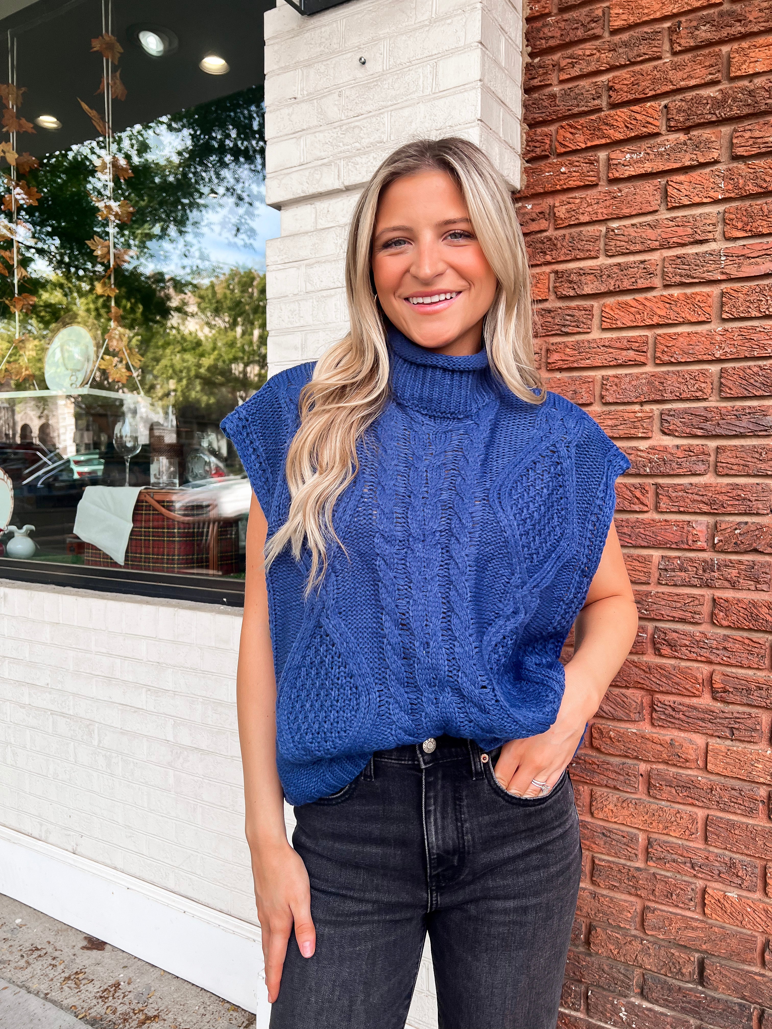 Karianne Cable Knit Sweater Vest