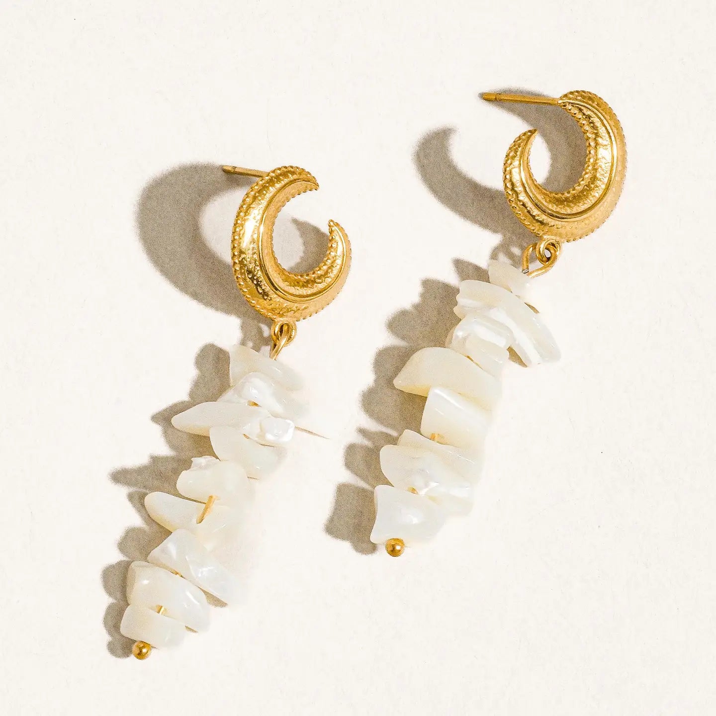 Flanerie: Shelby Resort Moon and Shell Earring