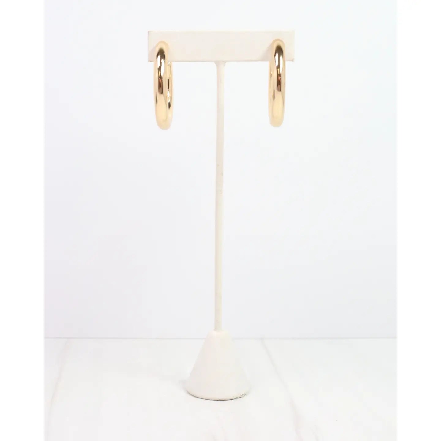 Caroline Hill: Barbara Gold Hoop Earrings