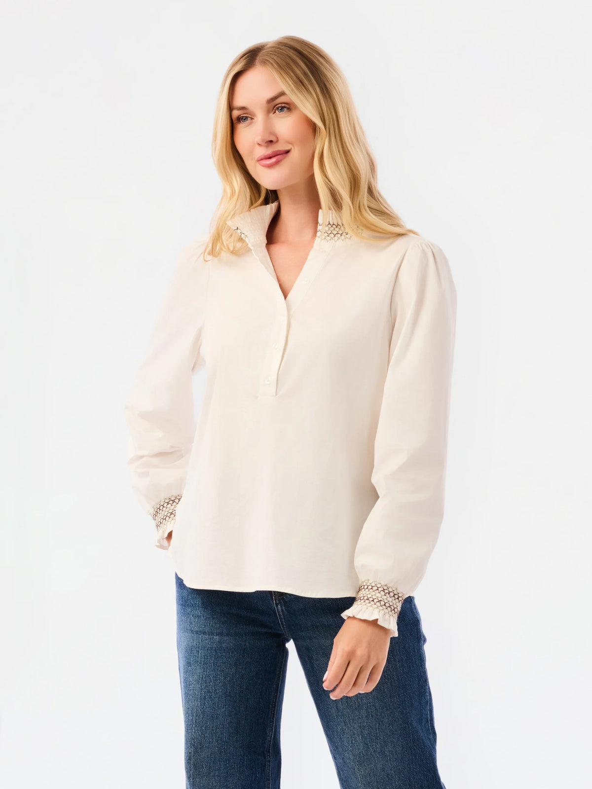 Kimberly Cream Top
