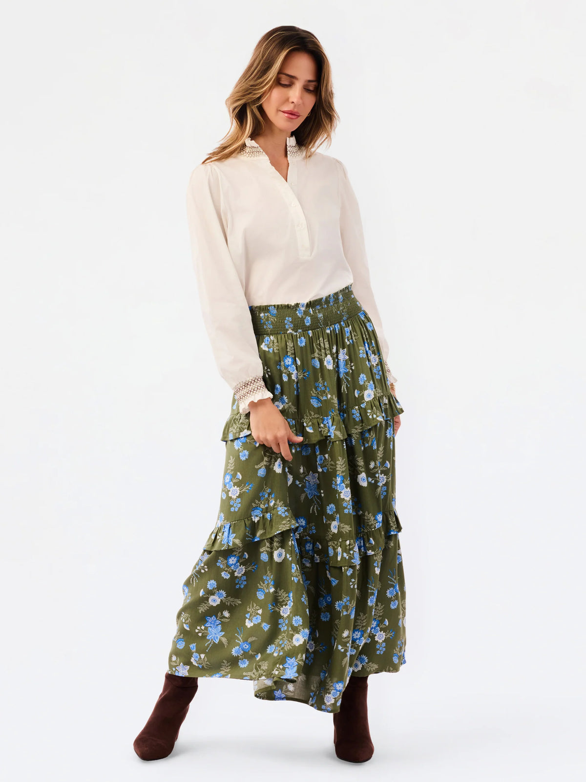 Valentina Olive Skirt
