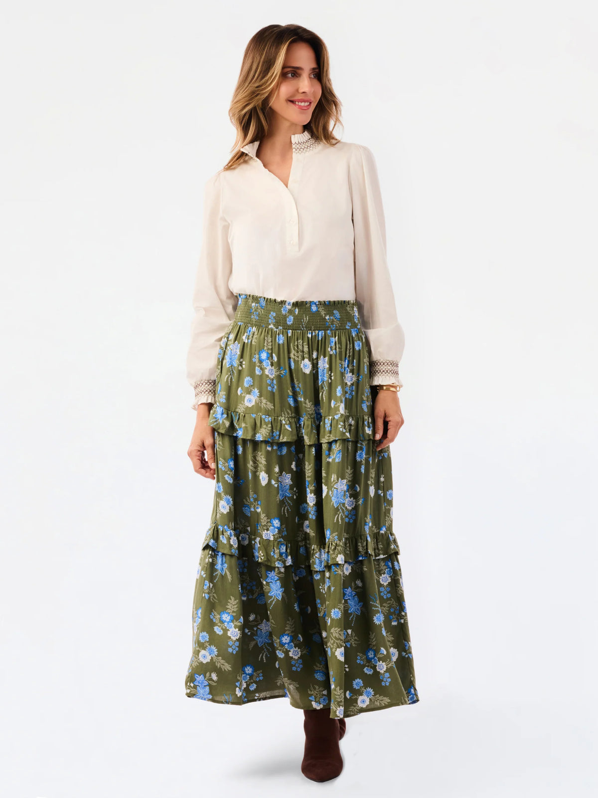 Valentina Olive Skirt