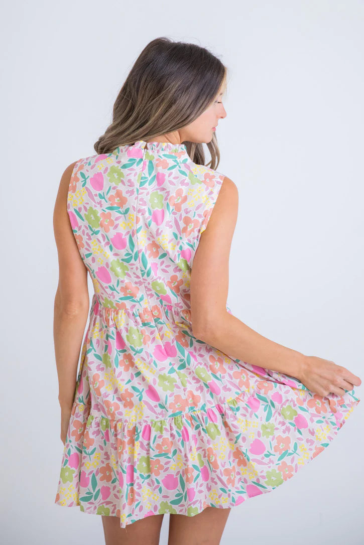 Karlie: On the Hunt Pastel Floral Dress