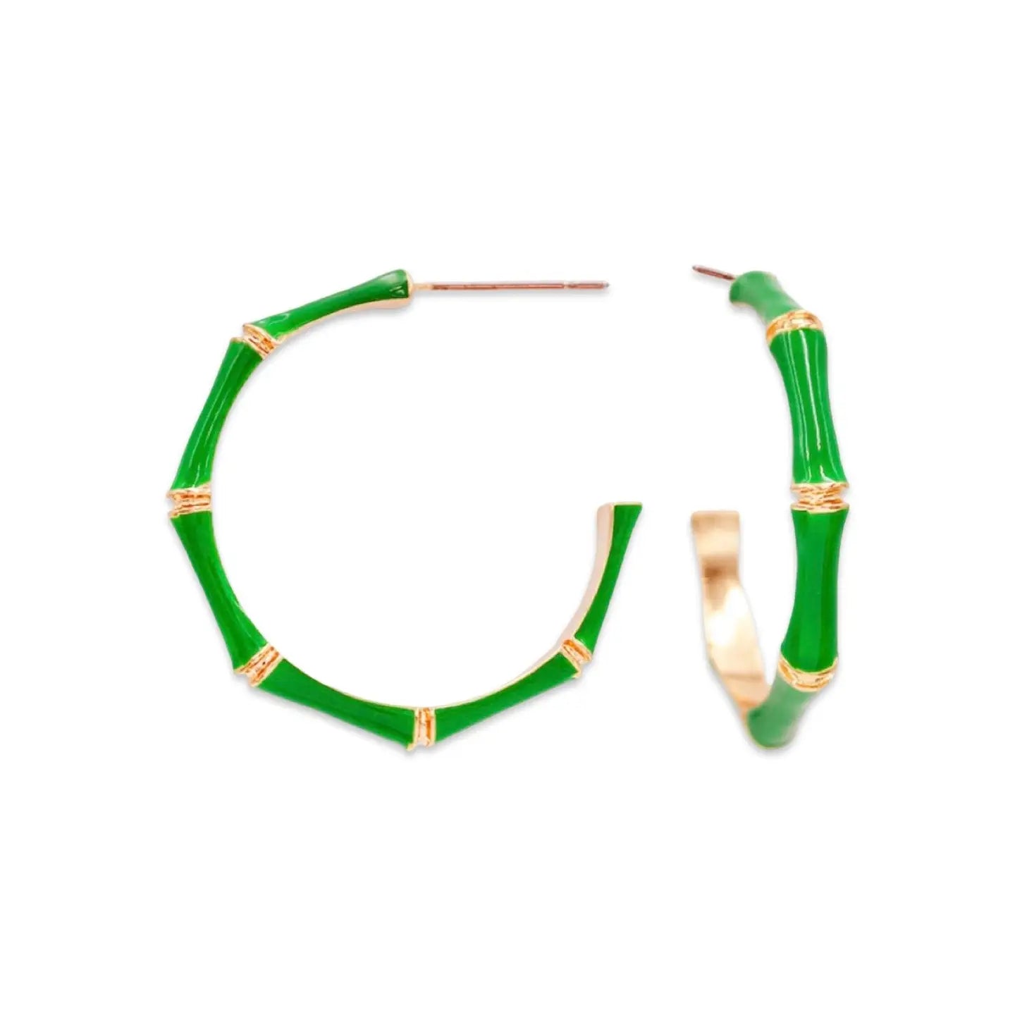 Pierce + Hide: Green Bamboo Hoop