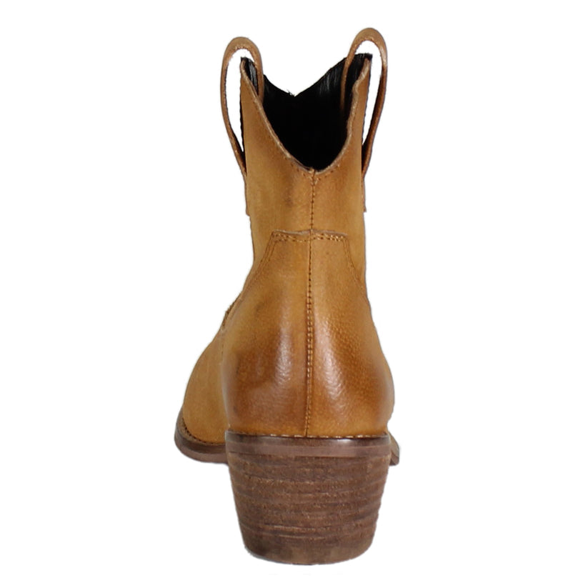 Diba cavil suede western fashion bootie cognac