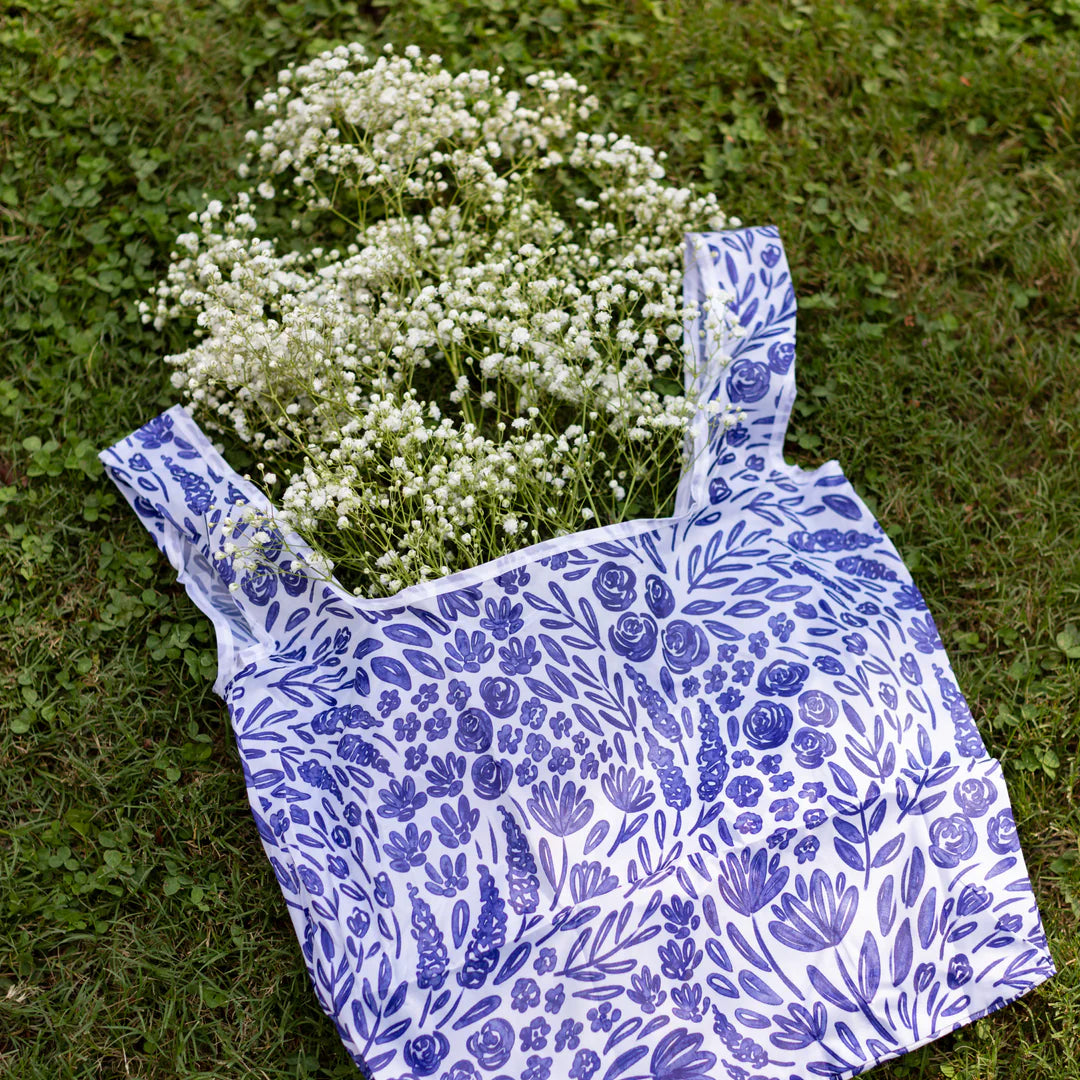 Reusable Bag, Porcelain Floral