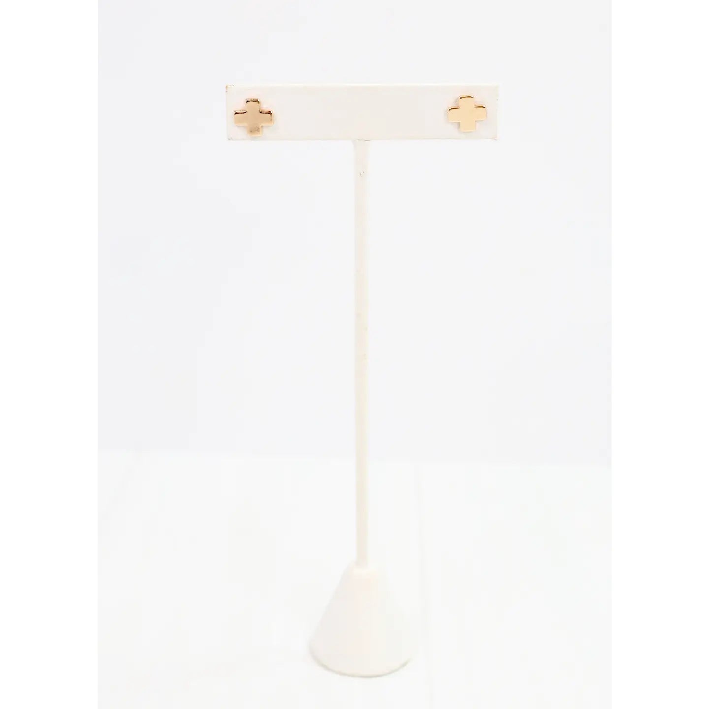 Caroline Hill: Rawls Gold Cross Earrings