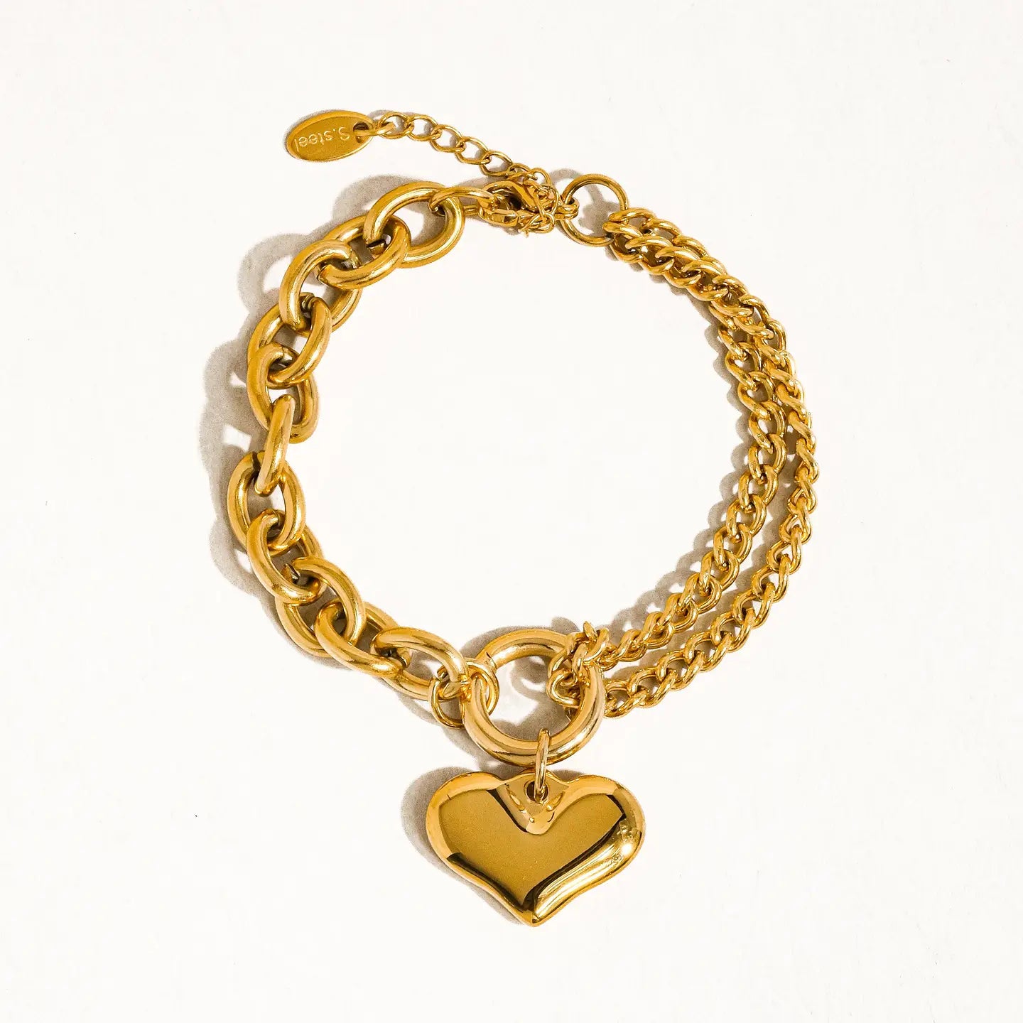 Flanerie: Allure Heart Chain Bracelet