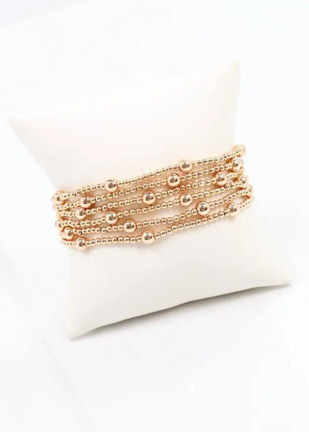 Caroline Hill: Rockwall Gold Bracelet Set
