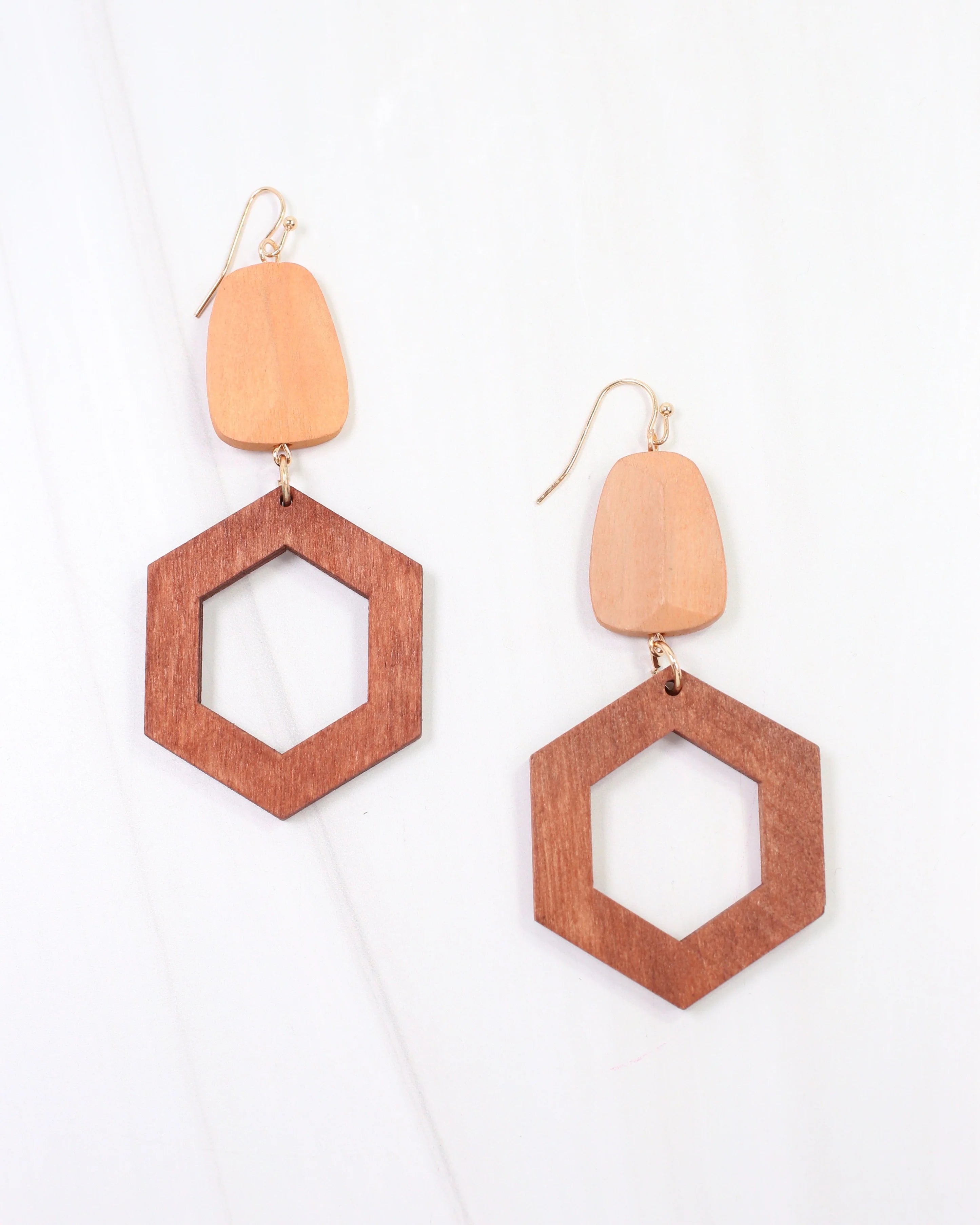 Caroline Hill: Catania Wooden Earrings