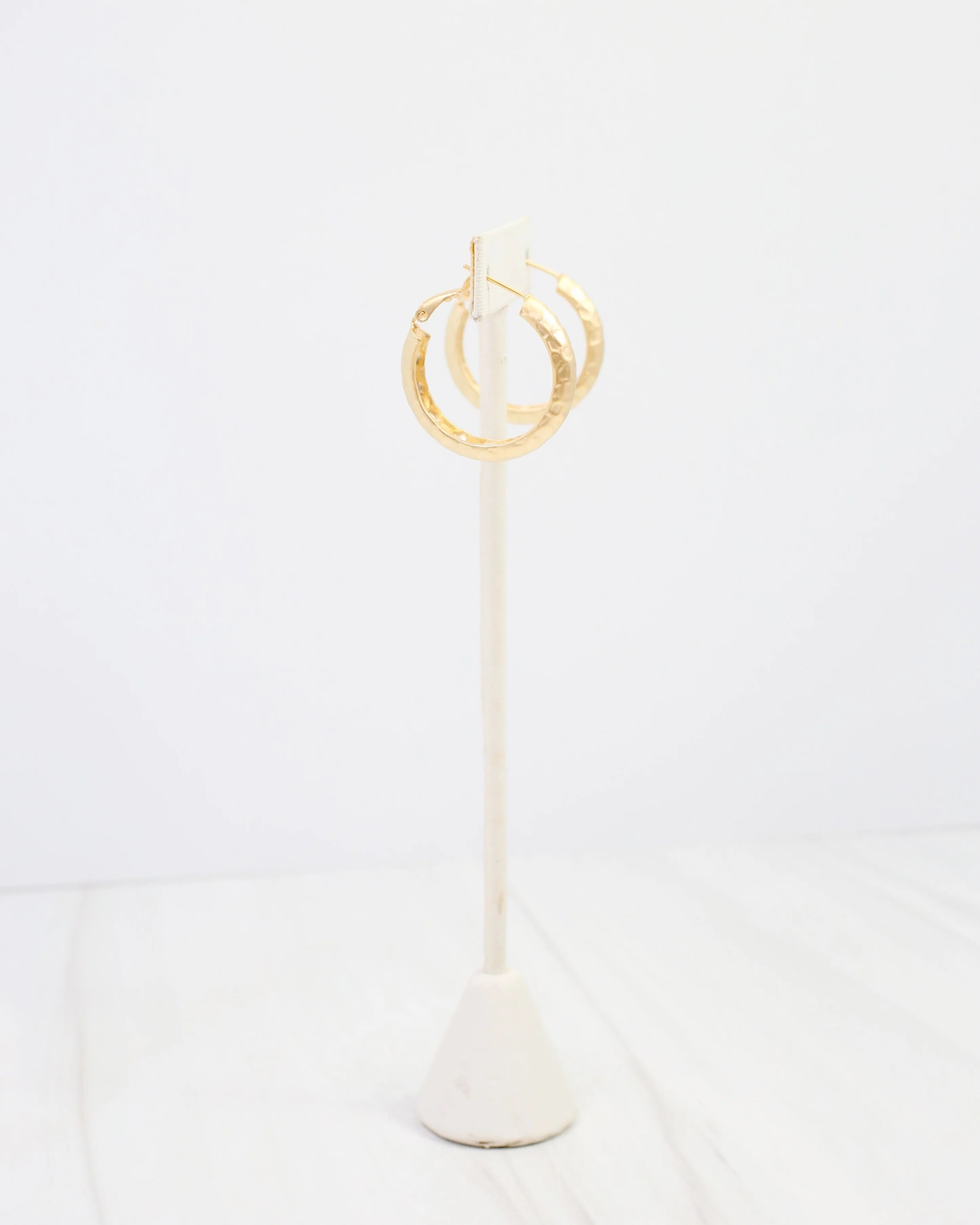 Caroline Hill: Glassboro Hammered Hoop Earrings