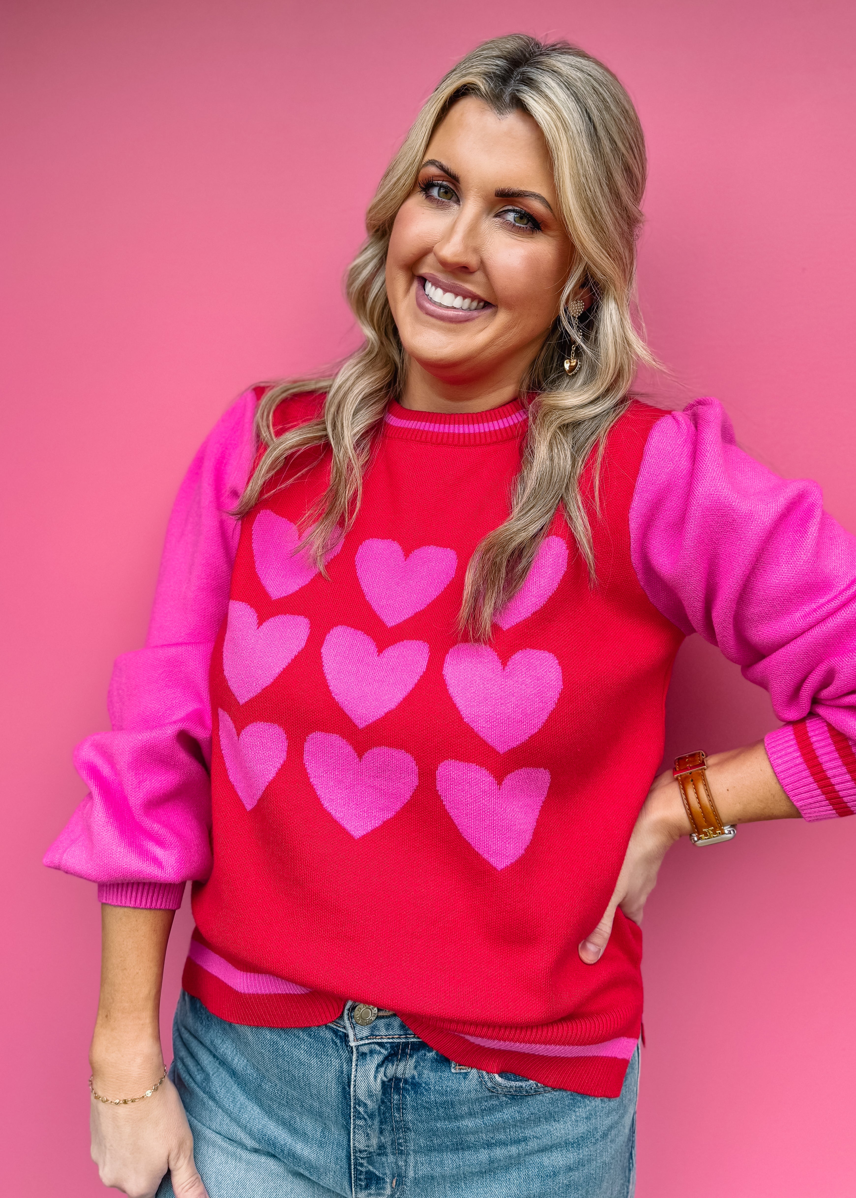 Wear Your Heart on Your Sleeve Sweater