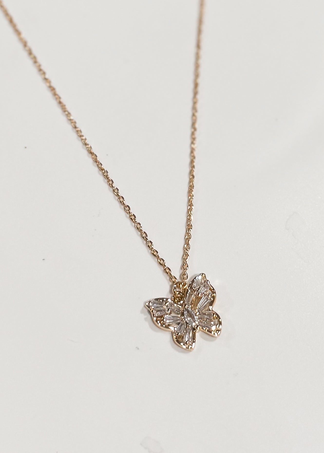 Crystal Butterfly Necklace