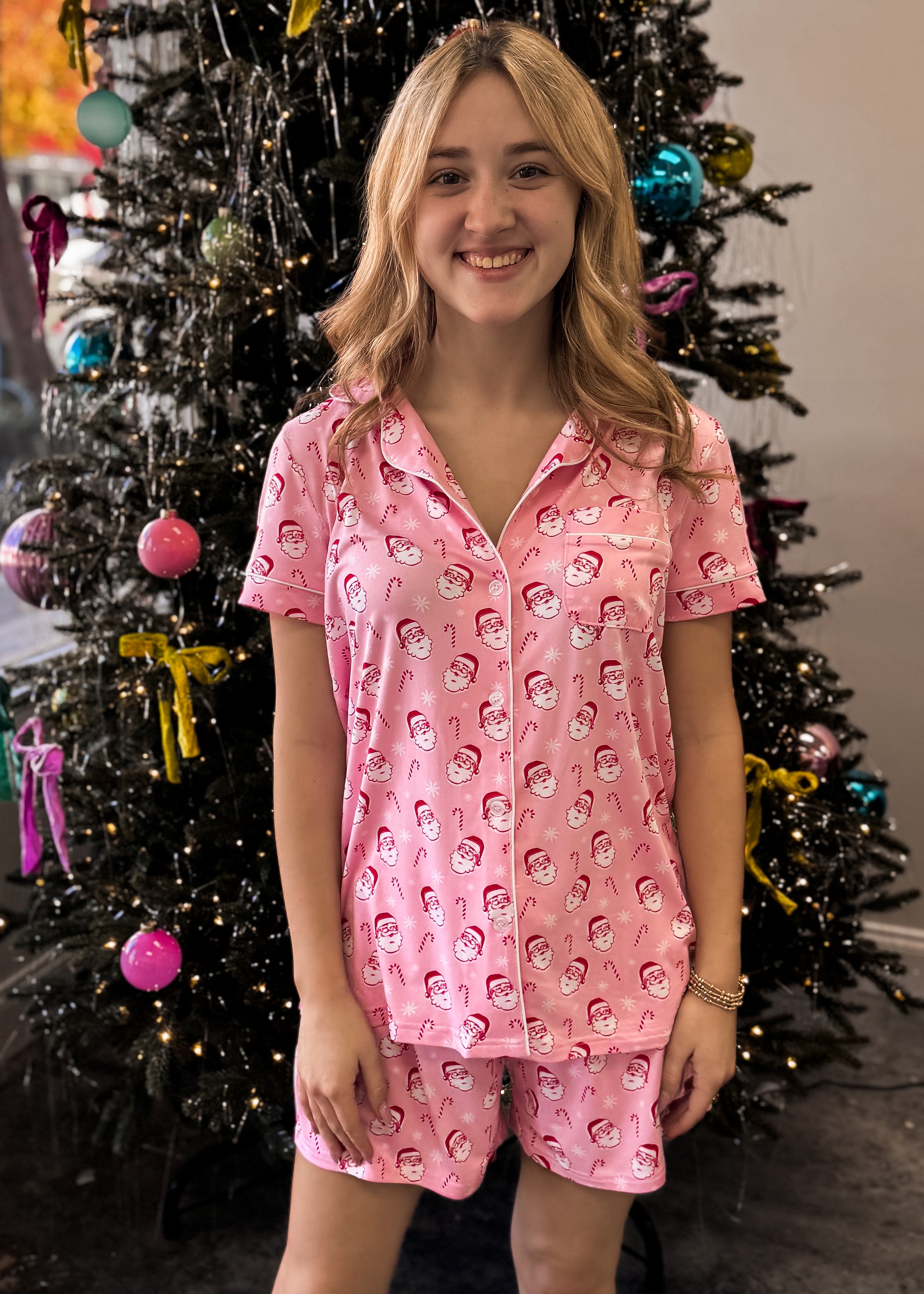 Candy Cane Sleep Top