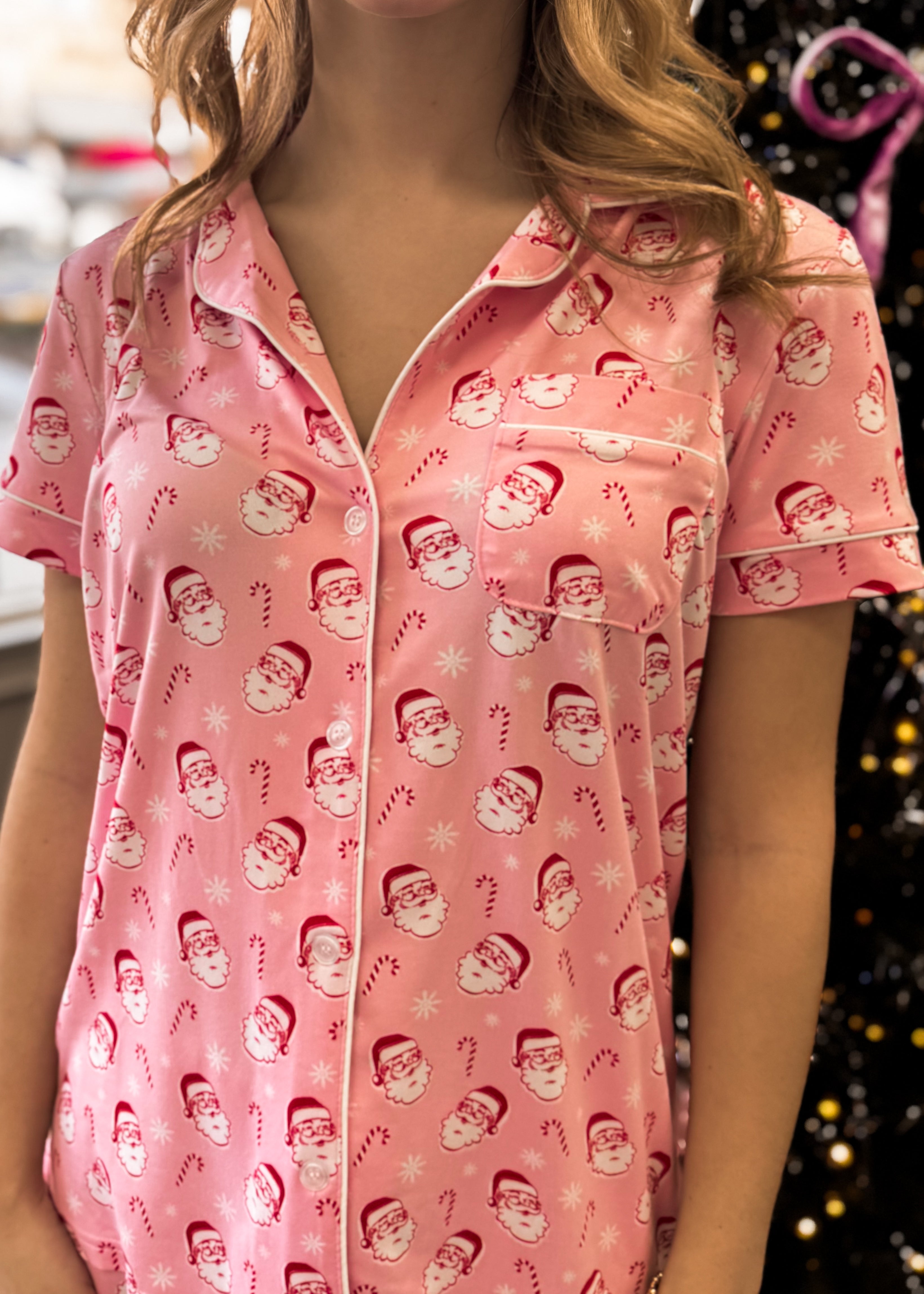 Candy Cane Sleep Top